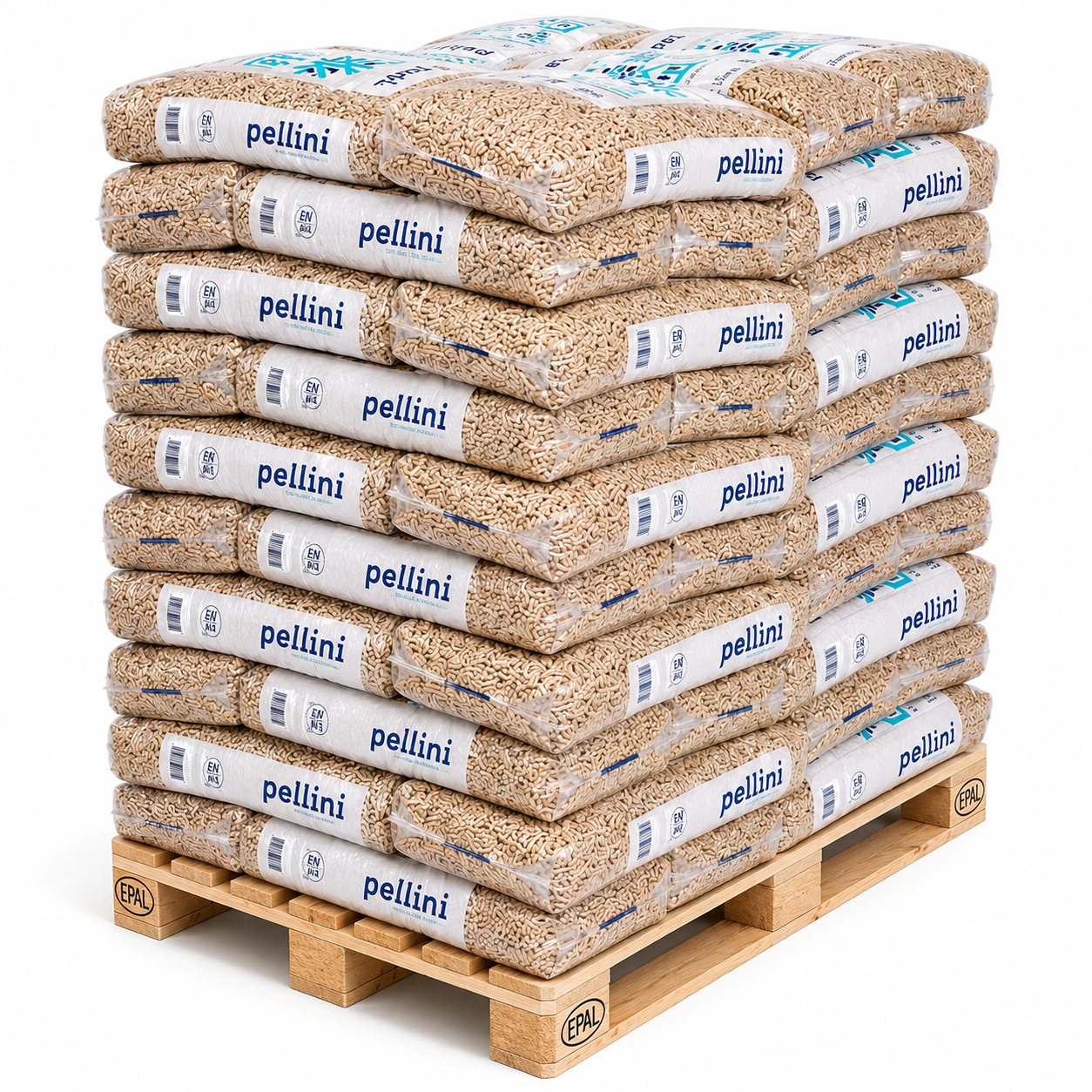 PELLINI Holzpellets 6mm ENplusA1, 66 x 15kg Palette