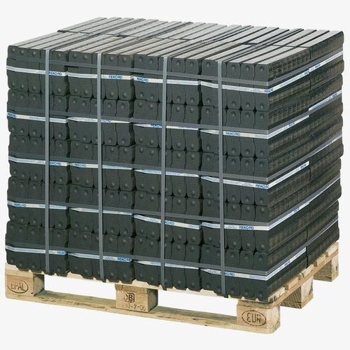 10 Paletten REKORD Braunkohlebriketts (40×25 kg) – Großvorrat 10 t